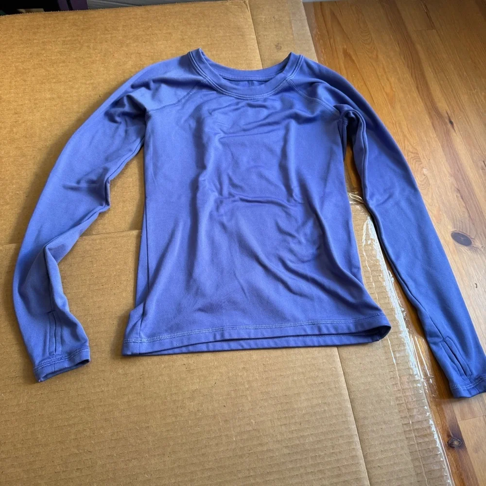 All in motion purple winter long underwear set size 7/8